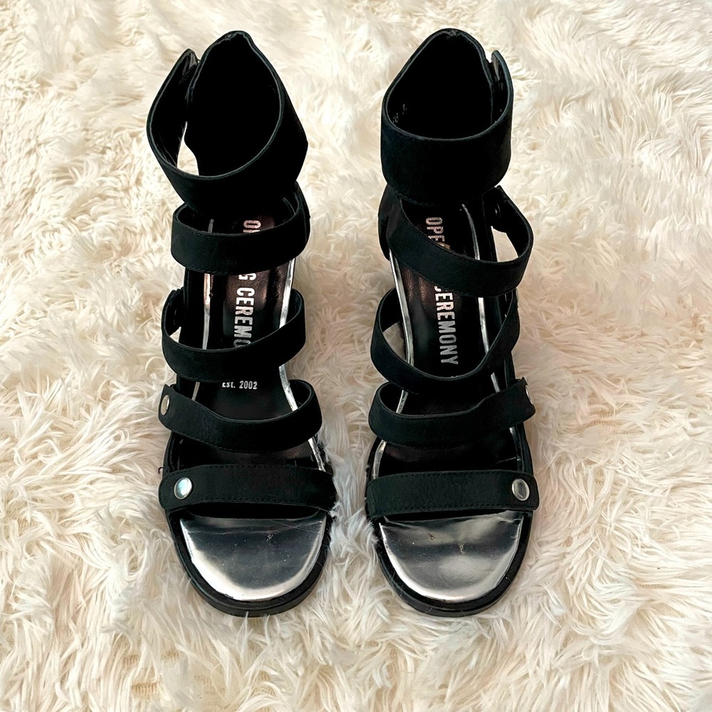 Gorgeous Opening Ceremony Olivia nubuck wedge sandals